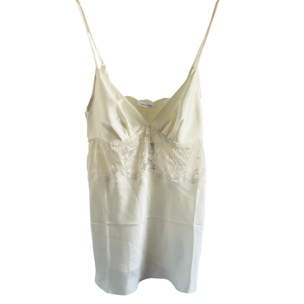 Yamamay Silk Lace-Trim Slip Top